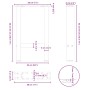 Patas de mesa de centro acero blanco 2 uds 28x(42-43) cm von , Tischbeine - Ref: Foro24-4013273, Preis: 56,35 €, Rabatt: %