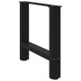 Patas de mesa de centro acero negro 2 uds 60x(42-43) cm de , Patas para mesas - Ref: Foro24-4013284, Precio: 63,19 €, Descuen...