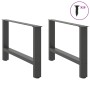 Patas de mesa de centro antracita 2 unidades 70x(42-43)cm acero de , Patas para mesas - Ref: Foro24-4013290, Precio: 78,08 €,...