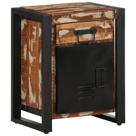 Mesilla de noche multicolor 40x30x50 cm madera maciza reciclada von , Nachttische - Ref: Foro24-4013561, Preis: 116,73 €, Rab...