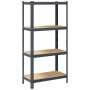 Estantería de 4 baldas acero y madera contrachapada antracita von , Industrieregale - Ref: Foro24-4016936, Preis: 40,89 €, Ra...