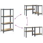Estantería de 4 baldas acero y madera contrachapada antracita von , Industrieregale - Ref: Foro24-4016936, Preis: 40,89 €, Ra...