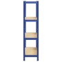 Estantería almacenaje 4 niveles azul madera contrachapada acero de , Estanterías industriales - Ref: Foro24-4016934, Precio: ...