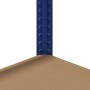 Estantería almacenaje 4 niveles azul madera contrachapada acero de , Estanterías industriales - Ref: Foro24-4016934, Precio: ...