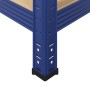 Estantería almacenaje 4 niveles azul madera contrachapada acero de , Estanterías industriales - Ref: Foro24-4016934, Precio: ...