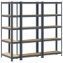 Estante almacenaje 5 niveles 3 uds acero y madera contrachapada von , Industrieregale - Ref: Foro24-4016943, Preis: 101,74 €,...