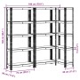 Estante almacenaje 5 niveles 3 uds acero y madera contrachapada von , Industrieregale - Ref: Foro24-4016943, Preis: 101,74 €,...