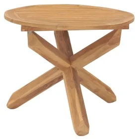 Solid teak wood garden dining table Ø90x75 cm by vidaXL, Garden tables - Ref: Foro24-316168, Price: 222,06 €, Discount: %