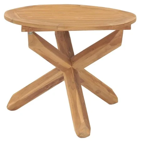 Mesa de comedor de jardín madera maciza de teca Ø90x75 cm de vidaXL, Mesas de jardín - Ref: Foro24-316168, Precio: 222,30 €, ...