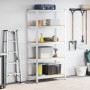 Estantería almacenaje 5 niveles contrachapada y acero plata by , Industrial shelving - Ref: Foro24-4016960, Price: 61,73 €, D...