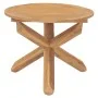 Mesa de comedor de jardín madera maciza de teca Ø90x75 cm de vidaXL, Mesas de jardín - Ref: Foro24-316168, Precio: 222,30 €, ...