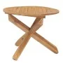 Mesa de comedor de jardín madera maciza de teca Ø90x75 cm de vidaXL, Mesas de jardín - Ref: Foro24-316168, Precio: 222,30 €, ...