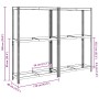 Estantes para neumáticos de 2 capas 2 uds acero plateados by , Industrial shelving - Ref: Foro24-4016969, Price: 109,63 €, Di...