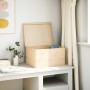 Caja de madera con tapa madera maciza de pino 40x30x23 cm von , Aufbewahrungskörbe - Ref: Foro24-4017390, Preis: 64,25 €, Rab...