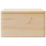 Caja de madera con tapa madera maciza de pino 40x30x23 cm von , Aufbewahrungskörbe - Ref: Foro24-4017390, Preis: 64,25 €, Rab...