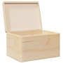 Caja de madera con tapa madera maciza de pino 40x30x23 cm von , Aufbewahrungskörbe - Ref: Foro24-4017390, Preis: 64,25 €, Rab...