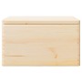 Caja de madera con tapa y asas madera maciza pino 40x30x23 cm von , Aufbewahrungskörbe - Ref: Foro24-4017392, Preis: 51,07 €,...