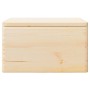 Caja de madera con tapa y asas madera maciza pino 40x30x23 cm von , Aufbewahrungskörbe - Ref: Foro24-4017392, Preis: 51,07 €,...