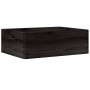 Caja de madera con asas madera maciza pino negra 40x30x13 cm von , Aufbewahrungskörbe - Ref: Foro24-4017399, Preis: 30,88 €, ...