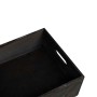 Caja de madera con asas madera maciza pino negra 40x30x13 cm von , Aufbewahrungskörbe - Ref: Foro24-4017399, Preis: 30,88 €, ...