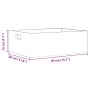 Caja de madera con asas madera maciza pino negra 40x30x13 cm von , Aufbewahrungskörbe - Ref: Foro24-4017399, Preis: 30,88 €, ...