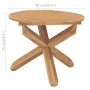 Mesa de comedor de jardín madera maciza de teca Ø90x75 cm de vidaXL, Mesas de jardín - Ref: Foro24-316168, Precio: 222,30 €, ...