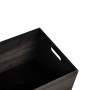 Caja de madera con asas madera maciza pino negra 40x30x23 cm von , Aufbewahrungskörbe - Ref: Foro24-4017400, Preis: 41,21 €, ...