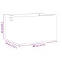 Caja de madera con asas madera maciza pino negra 40x30x23 cm von , Aufbewahrungskörbe - Ref: Foro24-4017400, Preis: 41,21 €, ...