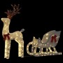 Decoración navideña reno y trineo 100 LED blanco frío by , Christmas lights - Ref: Foro24-4019493, Price: 89,12 €, Discount: %