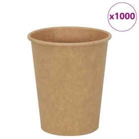 Tazas de café de papel 1000 uds 8oz 200ml marrón by , Disposable cups - Ref: Foro24-4102795, Price: 79,12 €, Discount: %