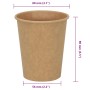 Tazas de café de papel 1000 uds 8oz 200ml marrón von , Einwegbecher - Ref: Foro24-4102795, Preis: 79,12 €, Rabatt: %