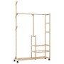 Perchero con estantes y ruedas 100x38x175,5 cm bambú von , Kommoden-Organizer und Bar-Kleiderbügel - Ref: Foro24-4008919, Pre...