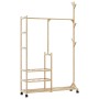 Perchero con estantes y ruedas 100x38x175,5 cm bambú von , Kommoden-Organizer und Bar-Kleiderbügel - Ref: Foro24-4008919, Pre...