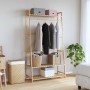 Perchero con estantes bambú 110x40x180 cm von , Kommoden-Organizer und Bar-Kleiderbügel - Ref: Foro24-4008925, Preis: 89,48 €...