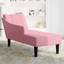 Chaise longue con reposabrazos derecho terciopelo rosa by , Daybeds - Ref: Foro24-4009795, Price: 141,04 €, Discount: %