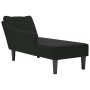 Chaise longue con reposabrazos derecho terciopelo negro by , Daybeds - Ref: Foro24-4009797, Price: 99,24 €, Discount: %