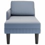 Chaise longue con cojín de tela de pana azul by , Daybeds - Ref: Foro24-4009818, Price: 149,31 €, Discount: %