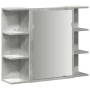 Armario de espejo de baño contrachapada gris 80x20,5x64 cm von , Badezimmerwaschtische - Ref: Foro24-856035, Preis: 61,66 €, ...