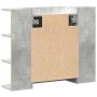 Armario de espejo de baño contrachapada gris 80x20,5x64 cm von , Badezimmerwaschtische - Ref: Foro24-856035, Preis: 61,66 €, ...