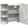 Armario de espejo de baño contrachapada gris 80x20,5x64 cm von , Badezimmerwaschtische - Ref: Foro24-856035, Preis: 61,66 €, ...