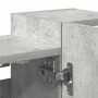 Armario de espejo de baño contrachapada gris 80x20,5x64 cm de , Tocadores de baño - Ref: Foro24-856035, Precio: 63,44 €