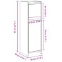 Armario de baño madera contrachapada envejecida 30x30x95 cm von , Badezimmermöbel - Ref: Foro24-856061, Preis: 54,10 €, Rabat...
