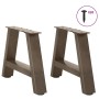 Patas de mesa de centro forma A 2uds acero 40x(30-31) cm von , Tischbeine - Ref: Foro24-4012815, Preis: 51,36 €, Rabatt: %