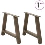 Patas de mesa de centro forma A 2uds acero 70x(42-43) cm by , Table legs - Ref: Foro24-4012843, Price: 67,61 €, Discount: %