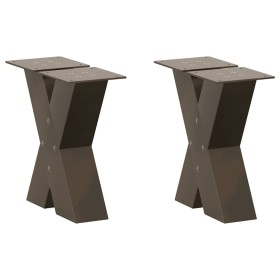 Patas de mesa centro forma X 2uds acero natural 30x(30-31) cm by , Table legs - Ref: Foro24-4012931, Price: 76,87 €, Discount: %