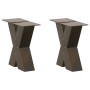Patas de mesa centro forma X 2uds acero natural 30x(30-31) cm de , Patas para mesas - Ref: Foro24-4012931, Precio: 72,33 €, D...