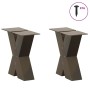 Patas de mesa centro forma X 2uds acero natural 30x(30-31) cm de , Patas para mesas - Ref: Foro24-4012931, Precio: 72,33 €, D...