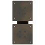 Patas de mesa centro forma X 2uds acero natural 30x(30-31) cm de , Patas para mesas - Ref: Foro24-4012931, Precio: 72,33 €, D...