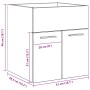 Mueble de lavabo de baño madera roble Sonoma 41x38,5x46 cm by , Bathroom furniture - Ref: Foro24-856203, Price: 37,93 €, Disc...