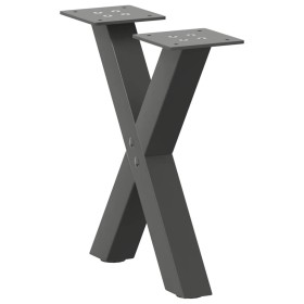 Patas de mesa centro forma X 2uds acero antracita 37x(30-31) cm by , Table legs - Ref: Foro24-4012874, Price: 50,42 €, Discou...